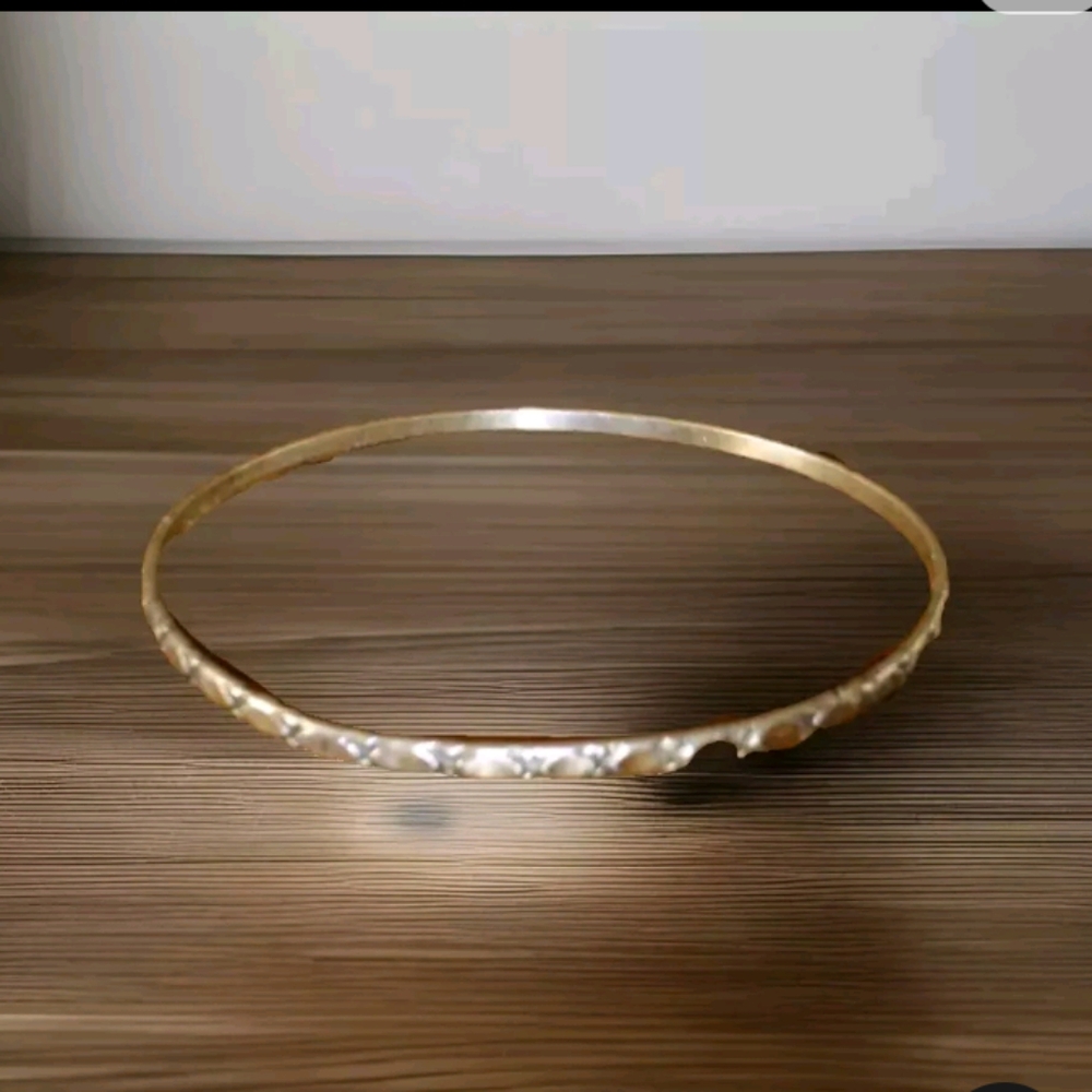 Antique Beau sterling silver bangle 9 inch around